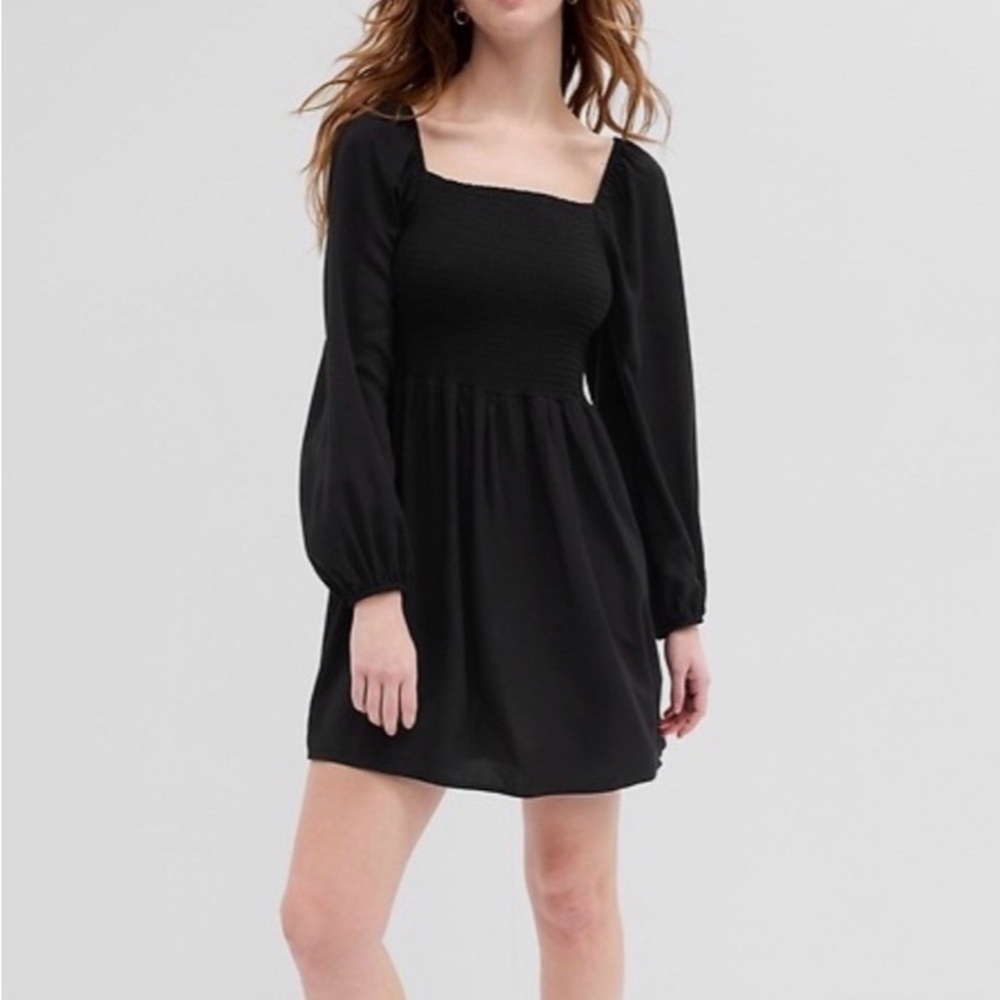 GAP Black Long Sleeve Dress